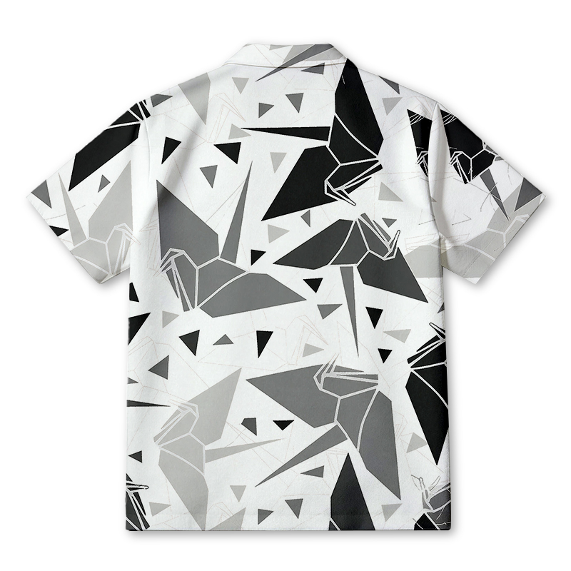 Modecanvas Japanese Origami Cranes Hawaiian Shirt