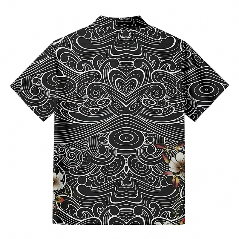 Modecanvas Floral Whirl Hawaiian Shirt