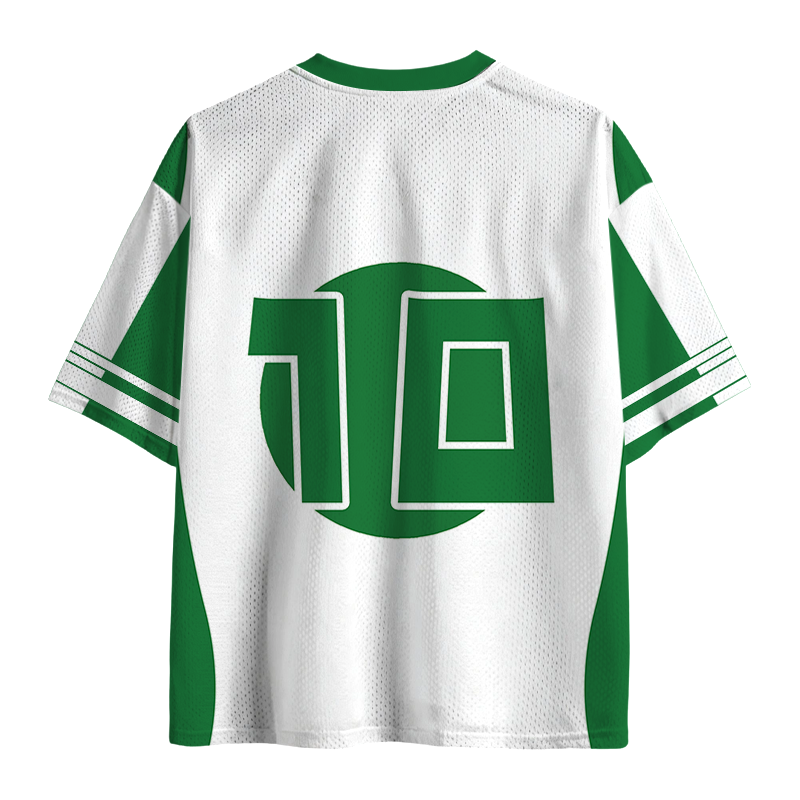 Modecanvas Chinese Meal Retro Mesh Jersey-modecanvas