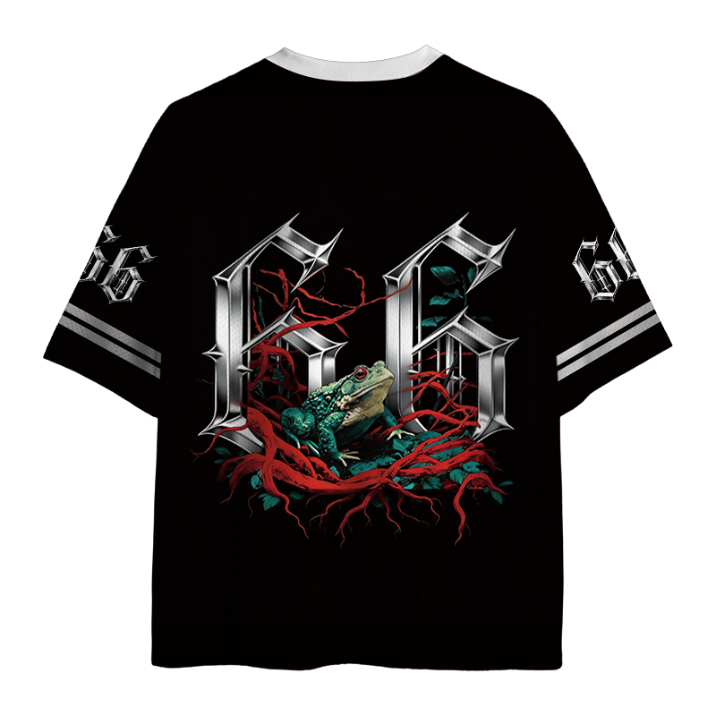 Modecanvas Japanese Frog Horror Art Mesh Jersey-modecanvas