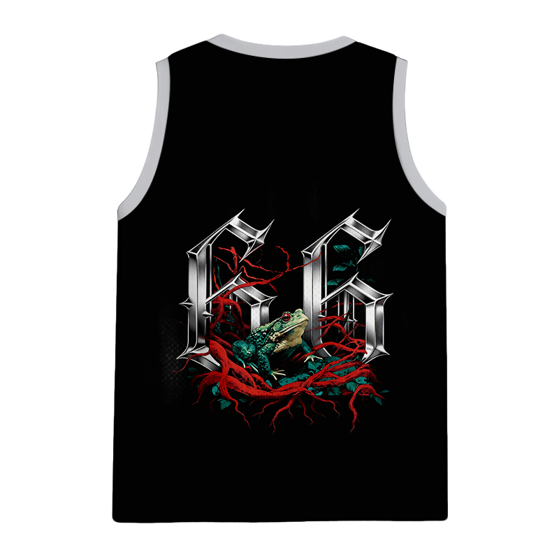 Modecanvas Japanese Frog Horror Art Jersey Tank