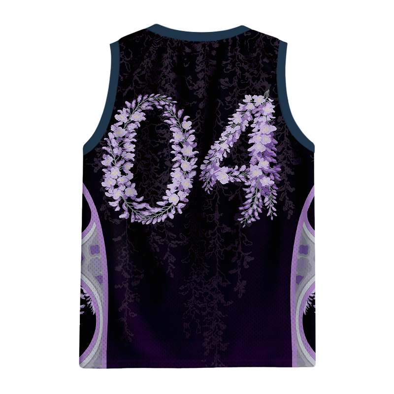Modecanvas Wisteria Jpanese Flowers Jersey Tank