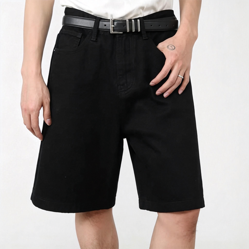 Modecanvas Classic Black Denim Short
