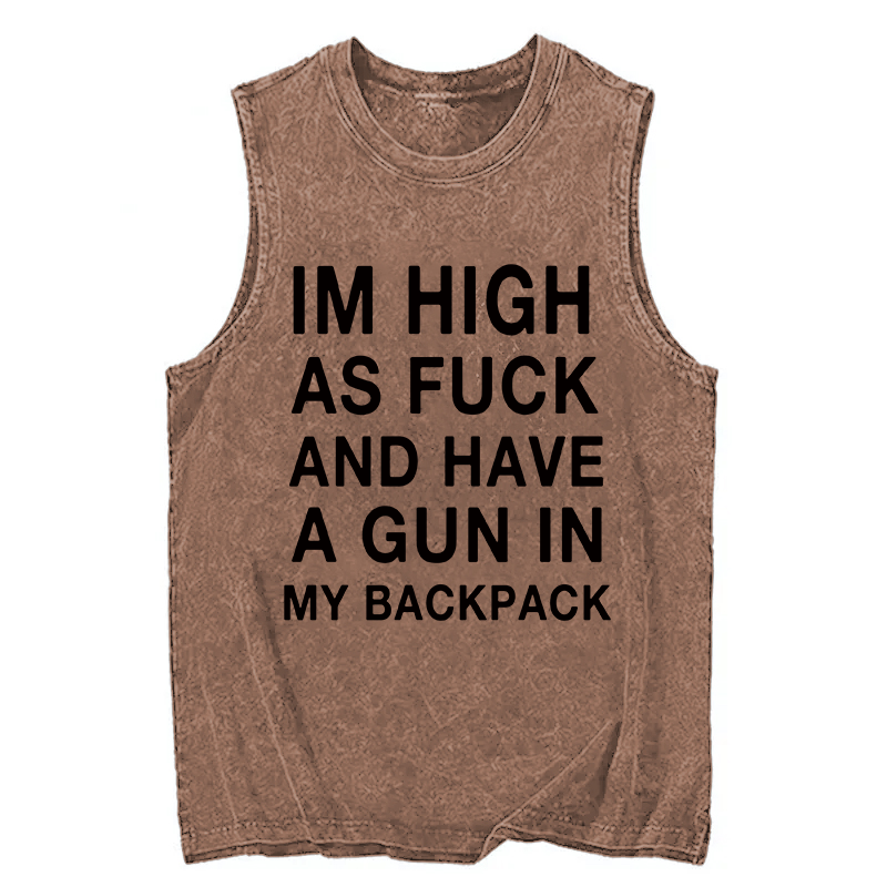 Modecanvas Im High DTG Printing Washed Tank-modecanvas