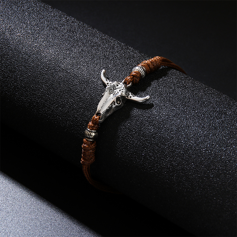 Modecanvas Demon Minotaur Braided Bracelet-modecanvas