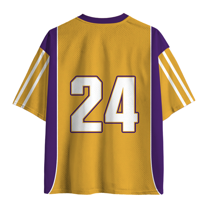 Modecanvas Funny Smiling Mesh Jersey-modecanvas