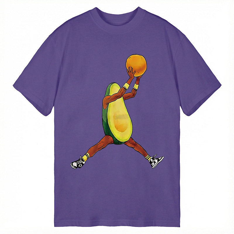Modecanvas Avocado Basketball DTG Printing Classic T-Shirt-modecanvas