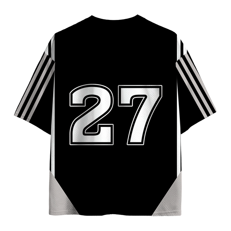 Modecanvas A Gun in My Pocket Mesh Jersey-modecanvas