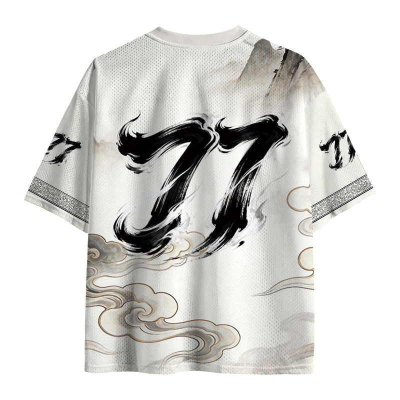 Modecanvas Smoking Cat Japanese Mesh Jersey-modecanvas