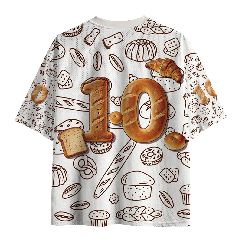 Modecanvas Cat Bread Mesh Jersey-modecanvas