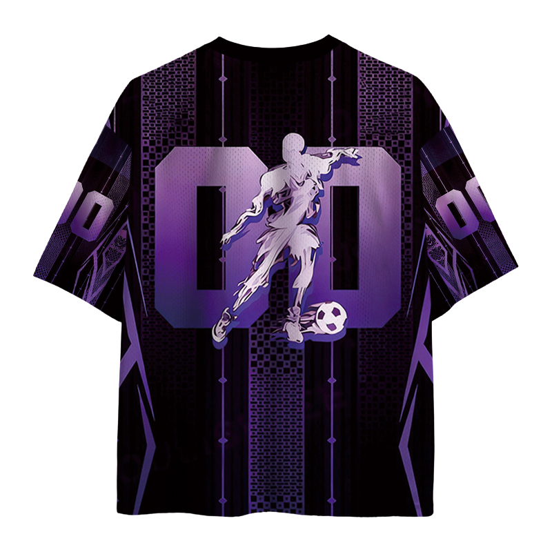 Modecanvas Glitch Matrix Dual Tone Frame Mesh Jersey-modecanvas