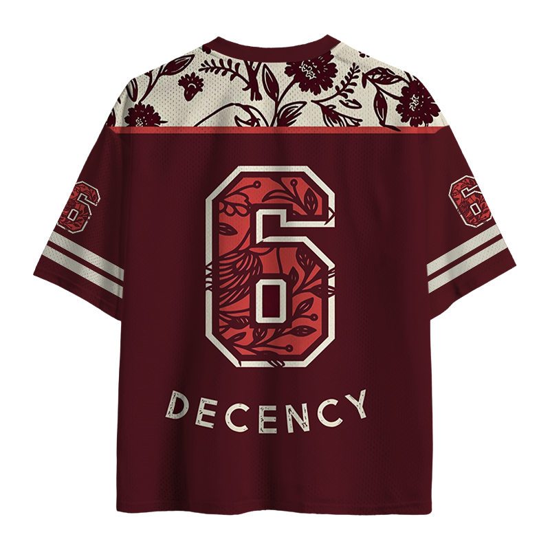 Modecanvas Pigeon Was Moved Red Mesh Jersey-modecanvas
