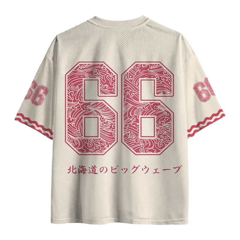 Modecanvas Sakura Surge-Hokkaido Wave Mesh Jersey-modecanvas
