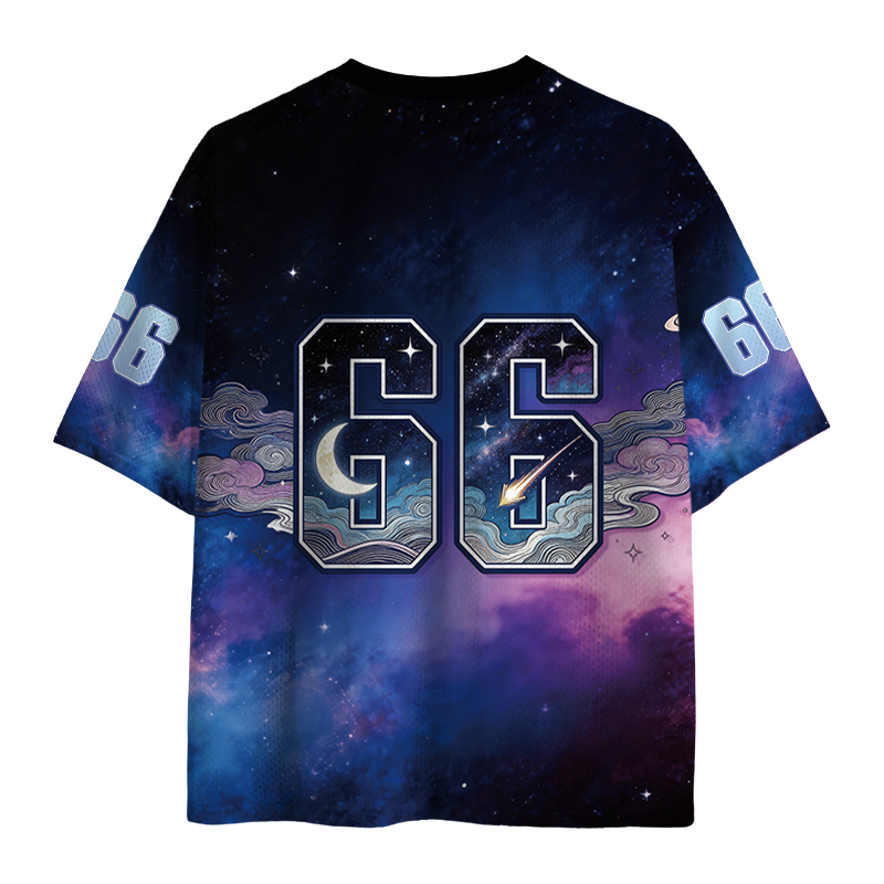 Modecanvas Retro Futuristic Frog Mesh Jersey-modecanvas