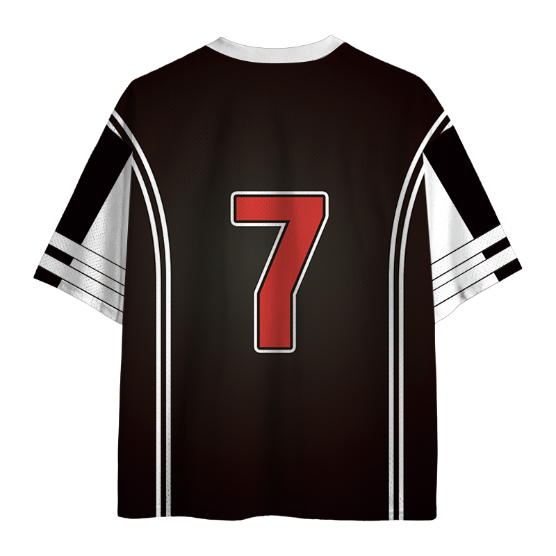Modecanvas Funny Horse Denier Conspiracy Theory Black Mesh Jersey-modecanvas