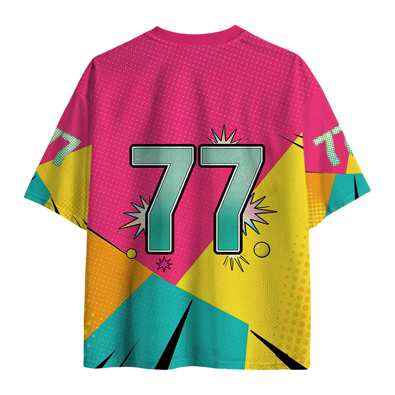 Modecanvas Cat Smoking Cigarette Mesh Jersey-modecanvas