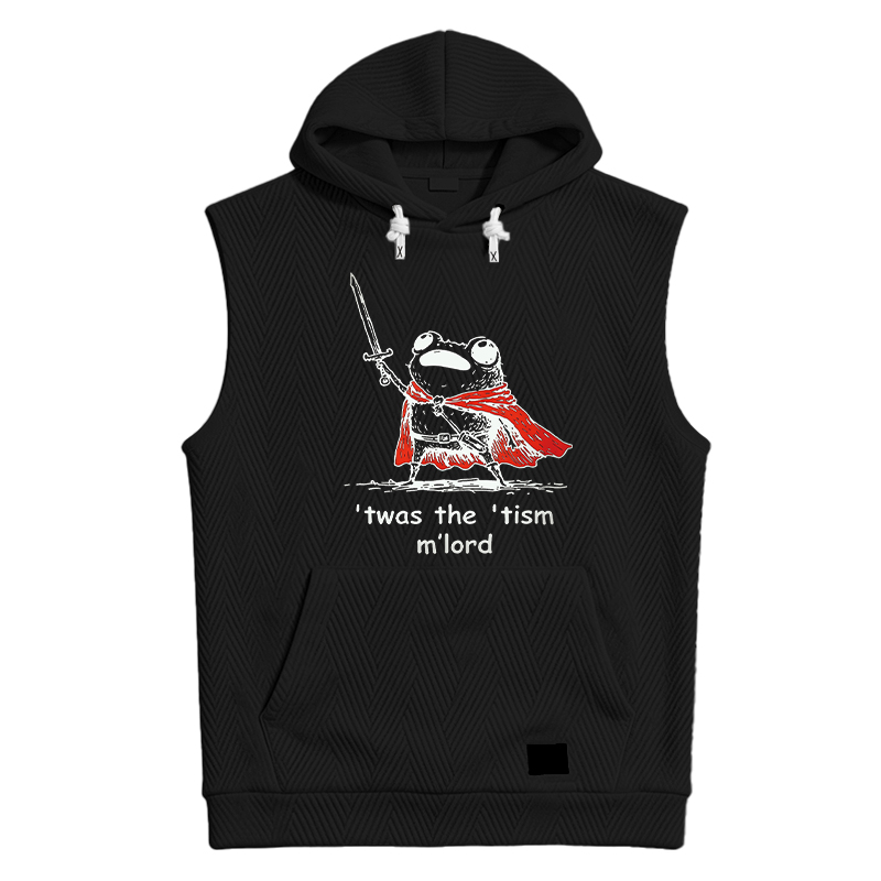 Modecanvas Twas The Tism M Lord Meme Hooded Tank