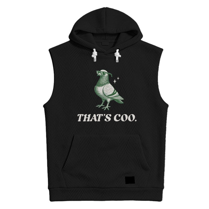 Modecanvas Retro Funny Pigeon Puns 90s Hooded Tank