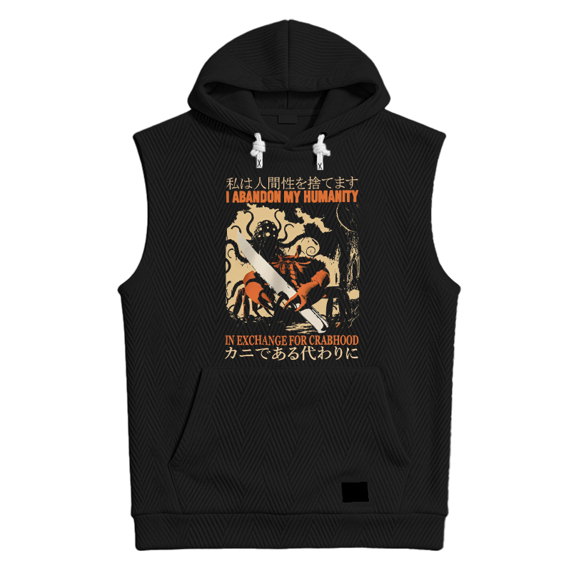 Modecanvas I Abandon My Humanity Crab Vintage Hooded Tank