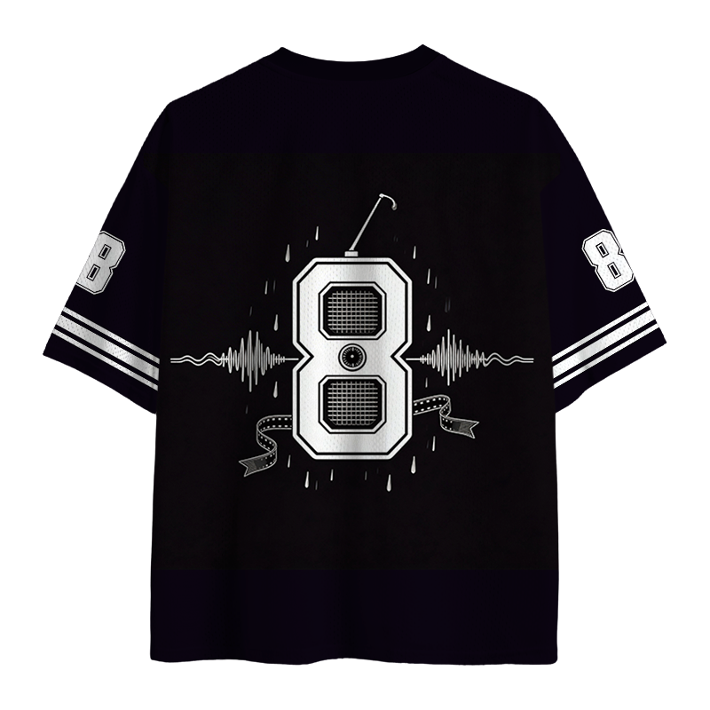 Modecanvas Finding Favorite Music Radio Mesh Jersey-modecanvas