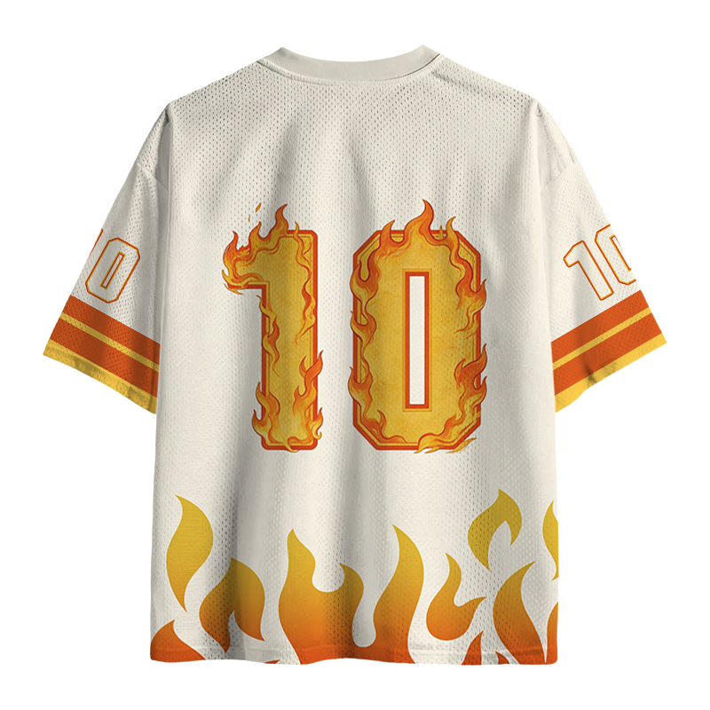 Modecanvas Live Laugh Loaf Cat Mesh Jersey-modecanvas