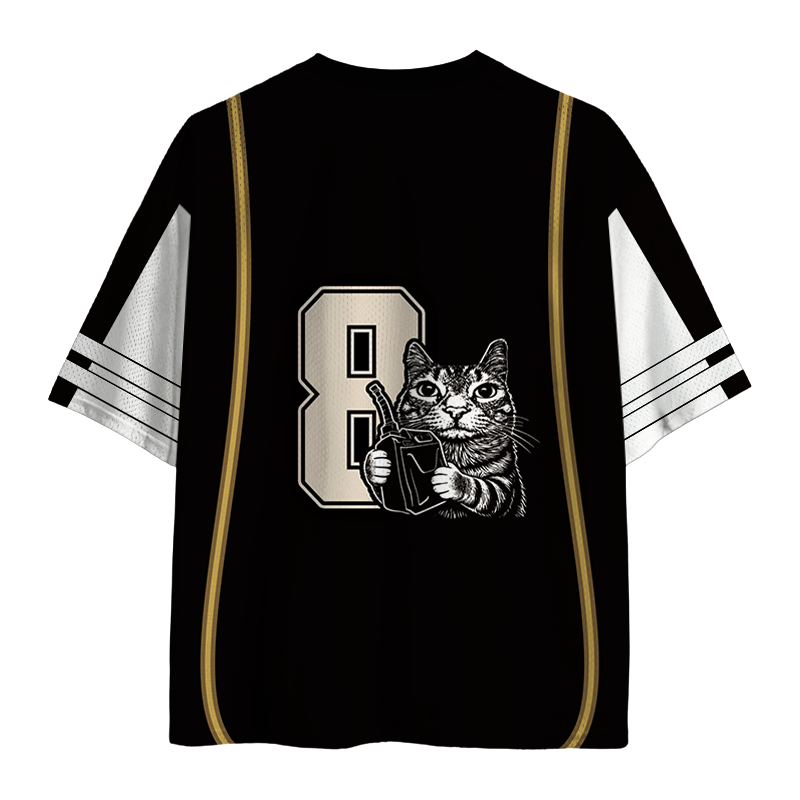 Modecanvas I Eated All The Gas Funny Cat Meme Mesh Jersey-modecanvas