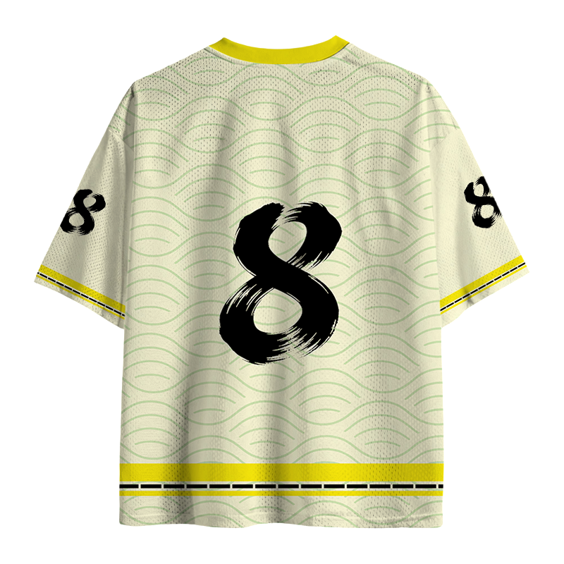 Modecanvas Frog Swimming Under Water Mesh Jersey-modecanvas