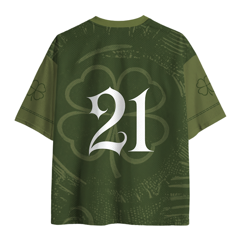 Modecanvas Lucky Day Frog Mesh Jersey-modecanvas