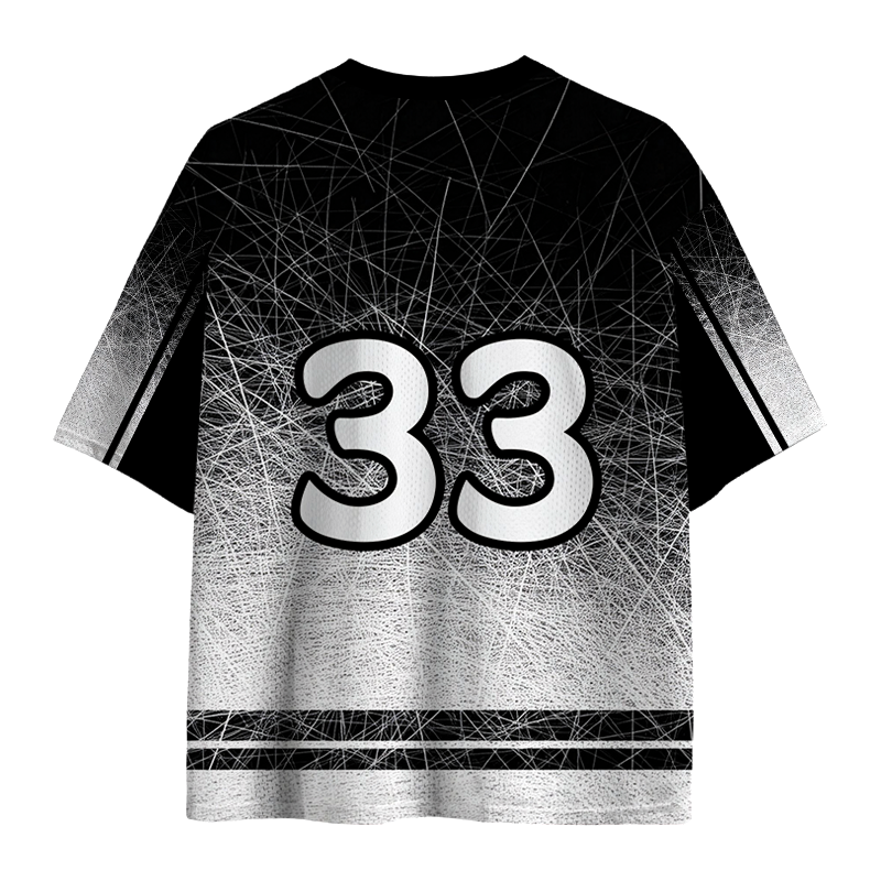 Modecanvas Wild Black Cat Mesh Jersey-modecanvas