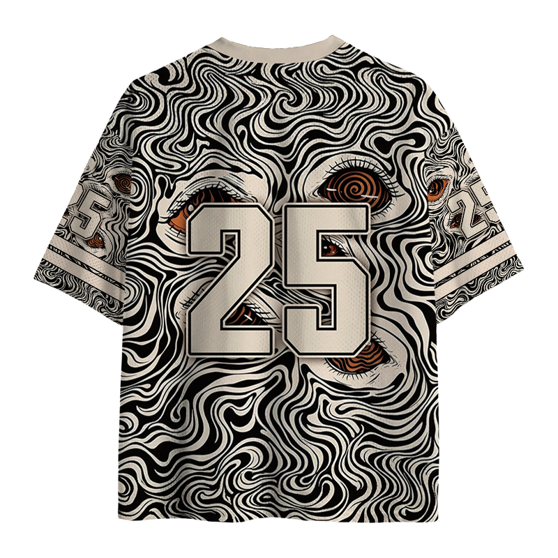 Modecanvas The Eyes Chico Mesh Jersey-modecanvas