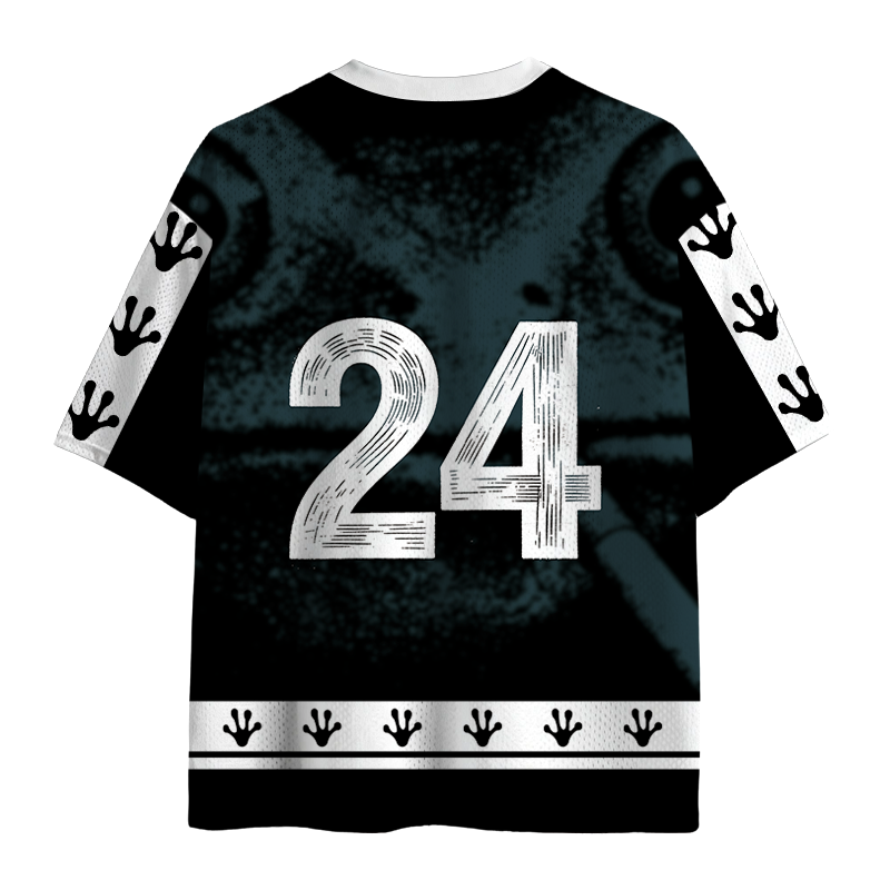 Modecanvas Vintage Smoking Frog Mesh Jersey-modecanvas