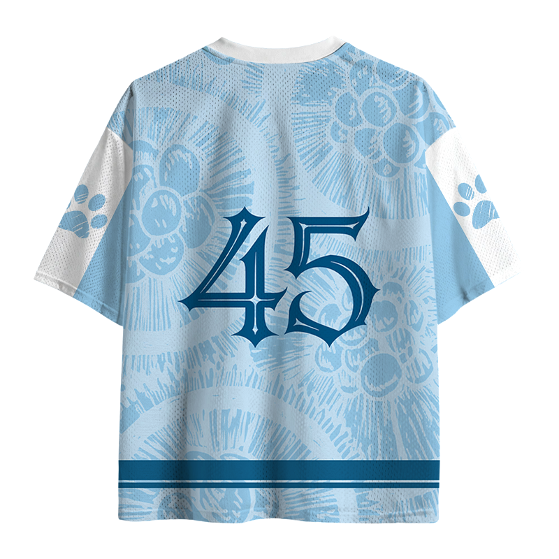 Modecanvas Black Cat On a Wyandotte Chicken Mesh Jersey-modecanvas