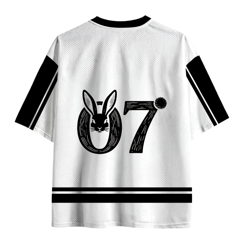 Modecanvas Bad Rabbit Funny Mesh Jersey-modecanvas