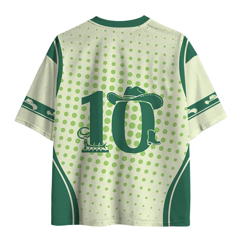 Modecanvas If I Shenan Once Funny Frog Mesh Jersey-modecanvas