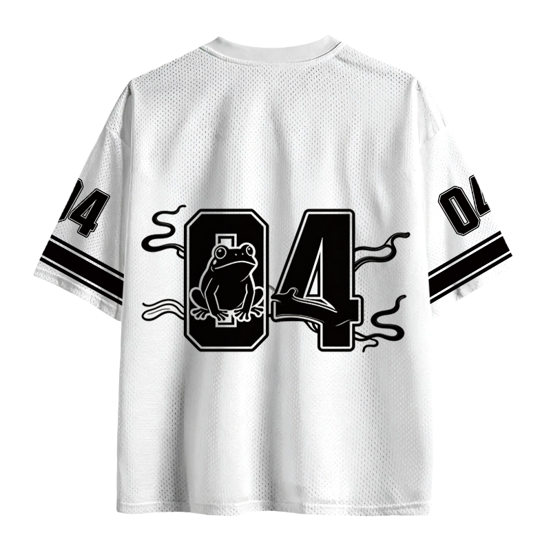 Modecanvas A Stippled Frog Mesh Jersey-modecanvas