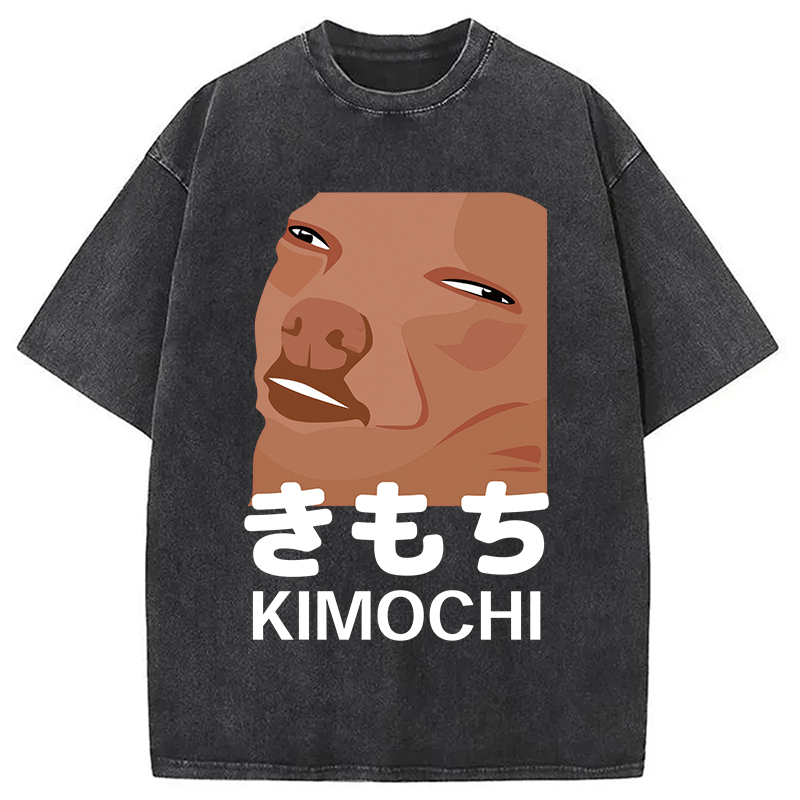 Modecanvas Kimochi Japanese Meme Washed T-Shirt