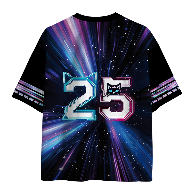 Modecanvas Riot Cat Mesh Jersey-modecanvas