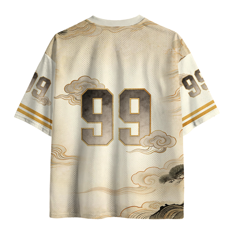 Modecanvas Problem Child Cat Mesh Jersey-modecanvas