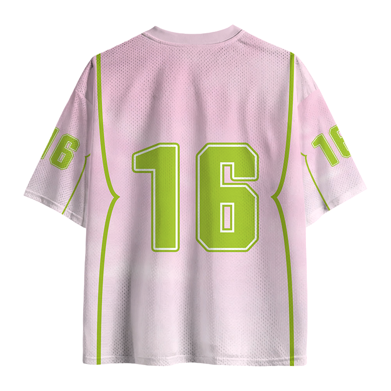Modecanvas Lotus Adorned With Golden Specks Mesh Jersey-modecanvas