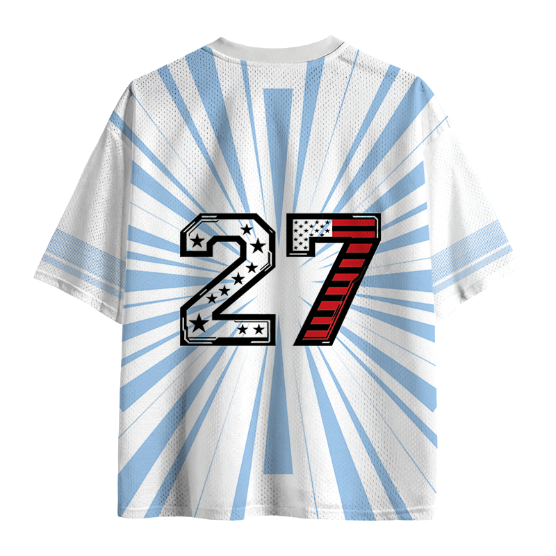 Modecanvas Man I Love Freedom Mesh Jersey-modecanvas