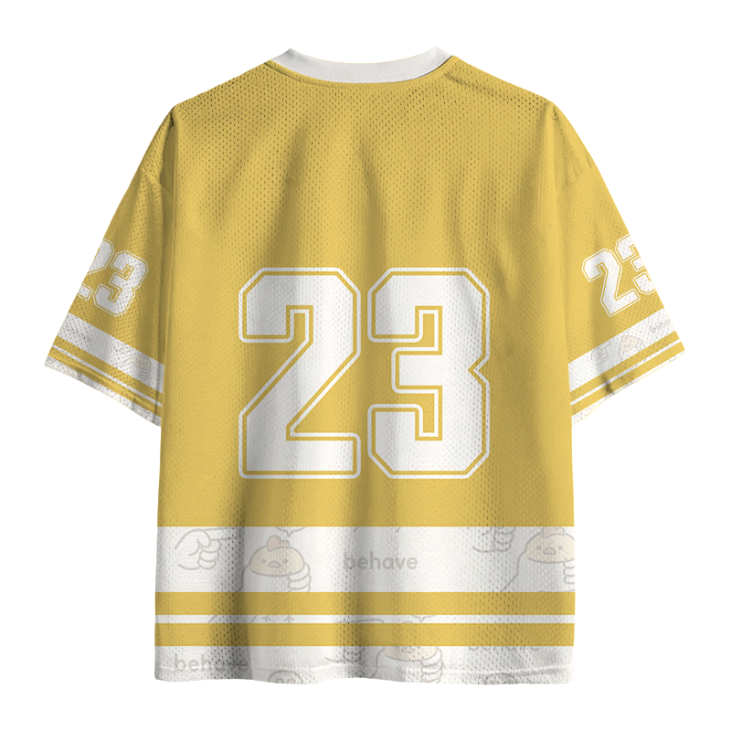 Modecanvas No Behave Stubborn Chicken Meme Mesh Jersey-modecanvas