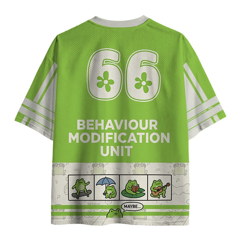 Modecanvas Japanese Dishonest Frog Mesh Jersey-modecanvas