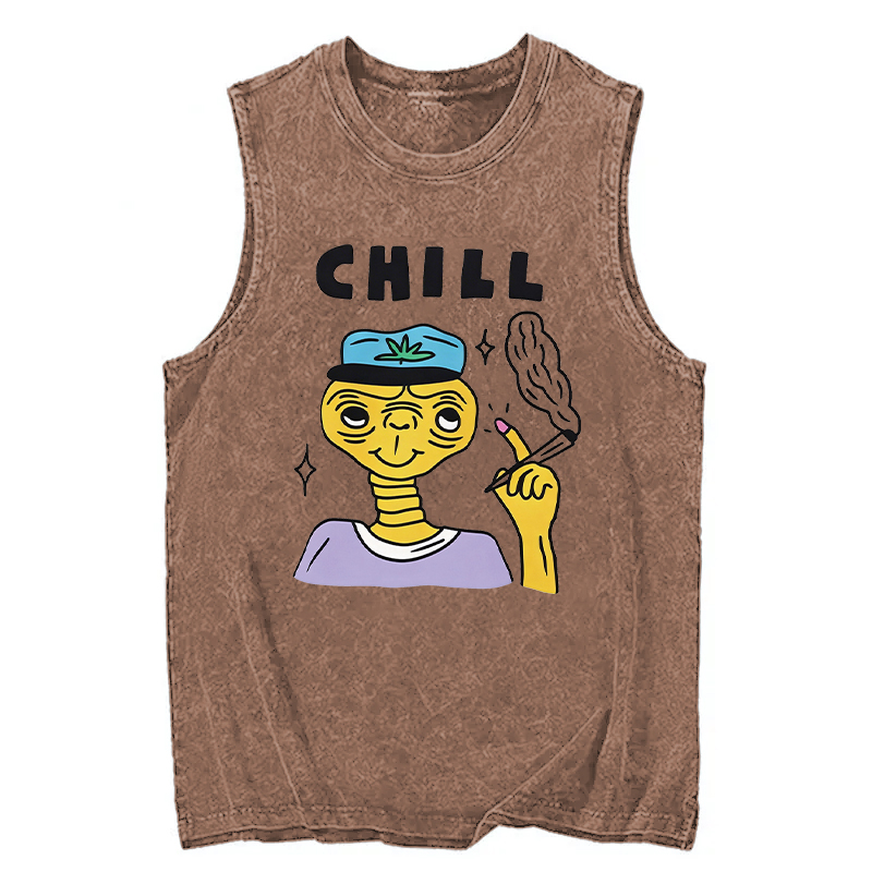 Modecanvas Chill DTG Printing Washed Tank-modecanvas