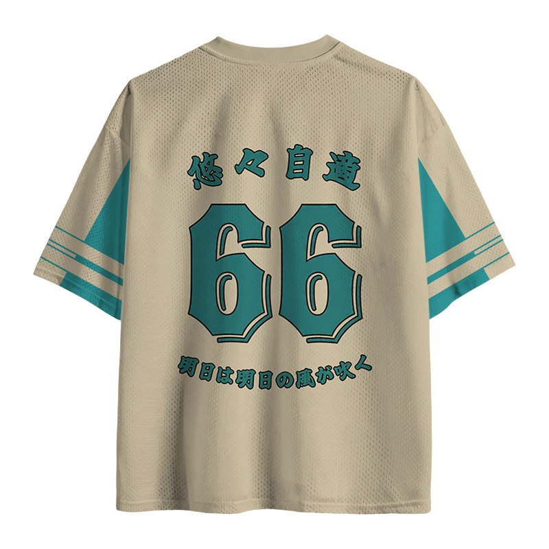 Modecanvas Lucky Koi Cat Mesh Jersey-modecanvas