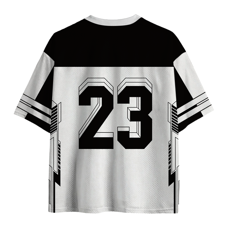 Modecanvas Fractured?Dimension?Drop Mesh Jersey-modecanvas