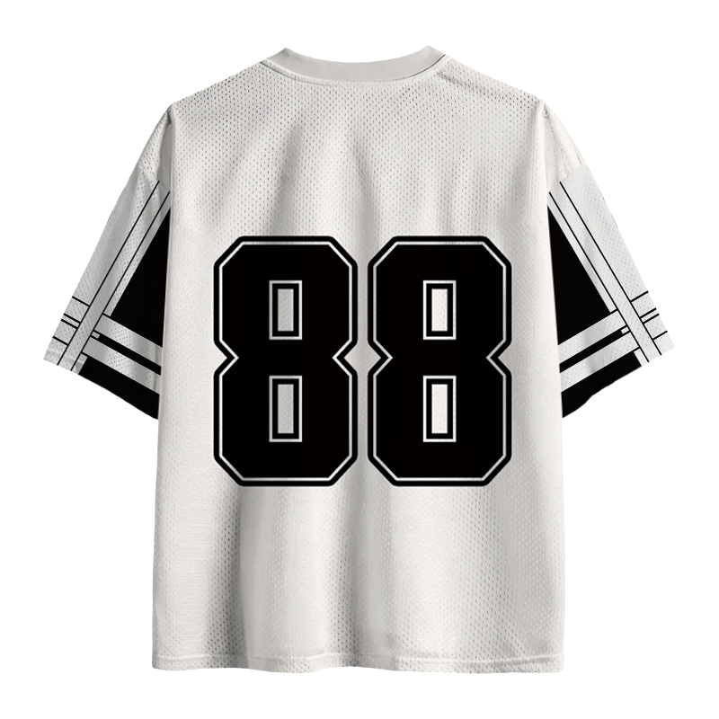 Modecanvas Funny Screaming Cat Mesh Jersey-modecanvas