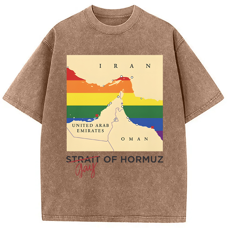 Modecanvas Gay of Hormuz DTG Printing Washed T-Shirt