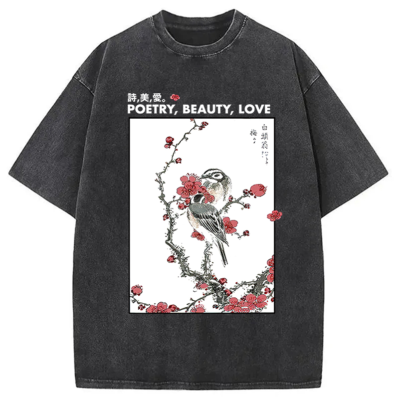 Modecanvas Japanese Ink Painting Washed T-Shirt