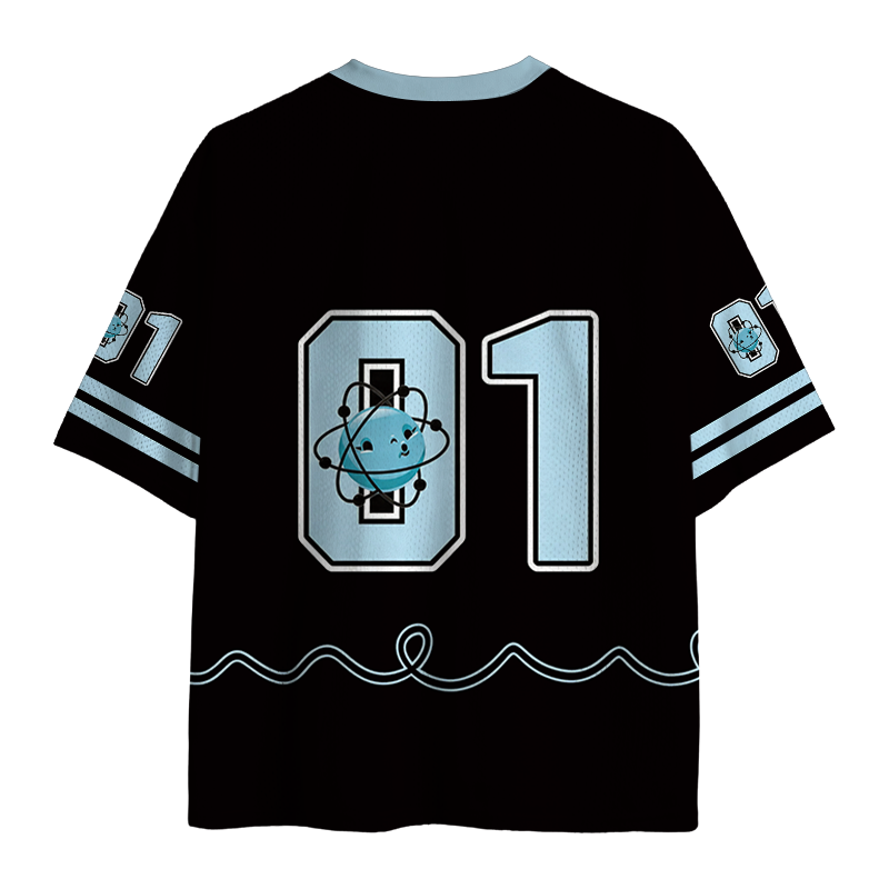 Modecanvas Funny Atom 100% Ring Spin Mesh Jersey-modecanvas