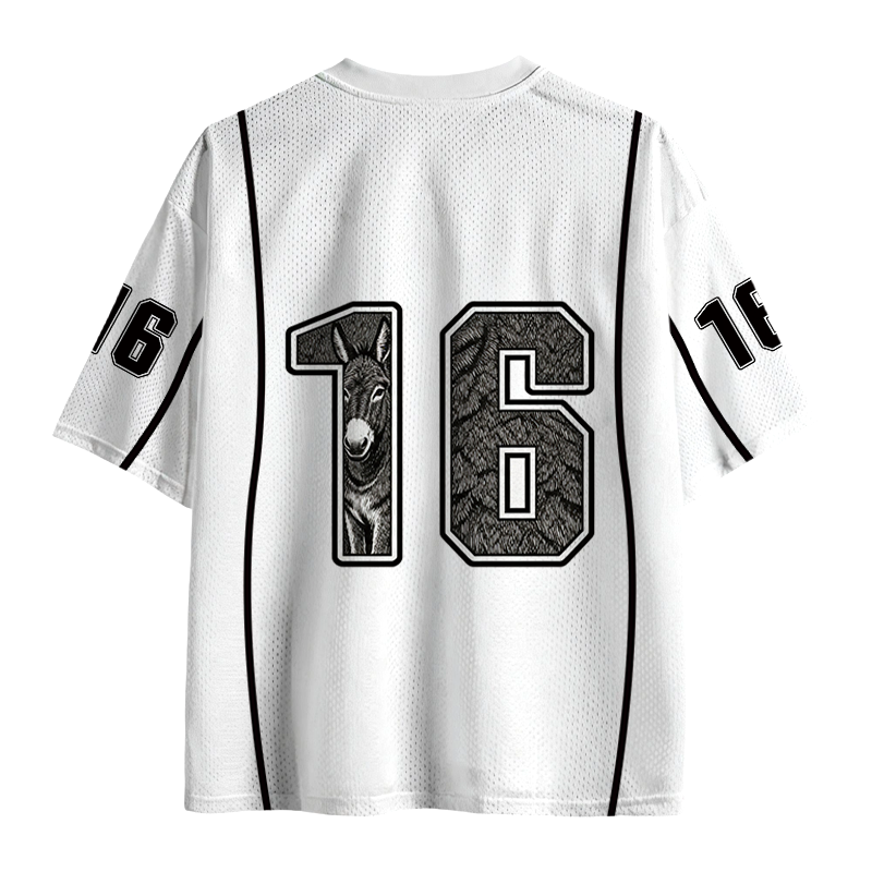 Modecanvas Donkey Pure of Heart Dumb of Ass Mesh Jersey-modecanvas